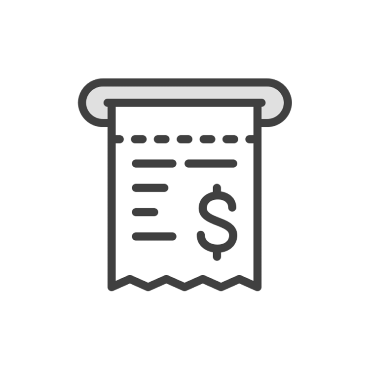 a paper with a dollar sign on it