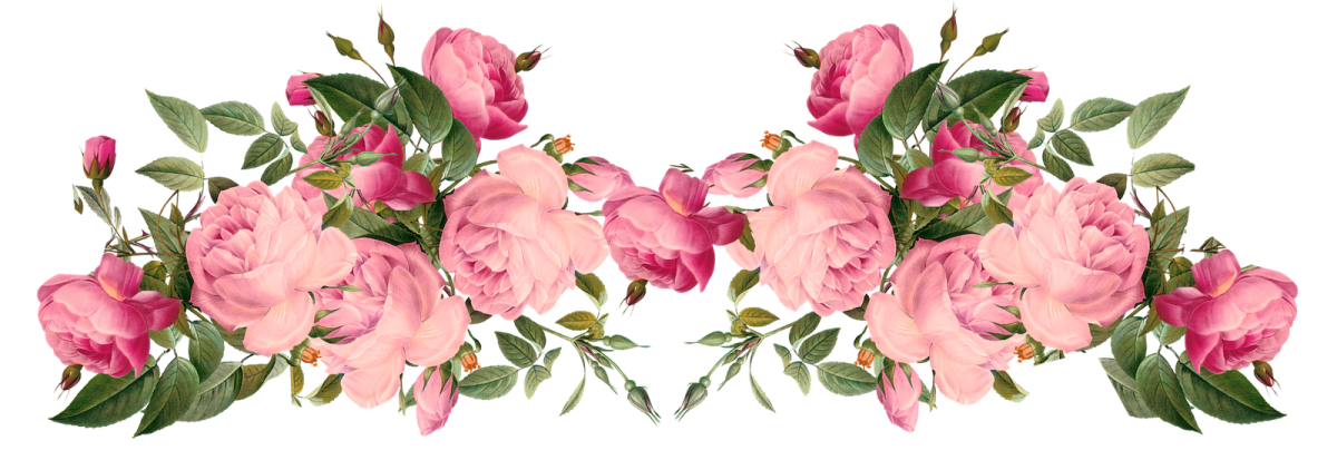 a bouquet of pink flowers on a white background