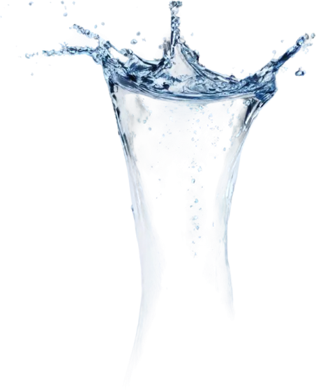 water splash isolated on white background photo