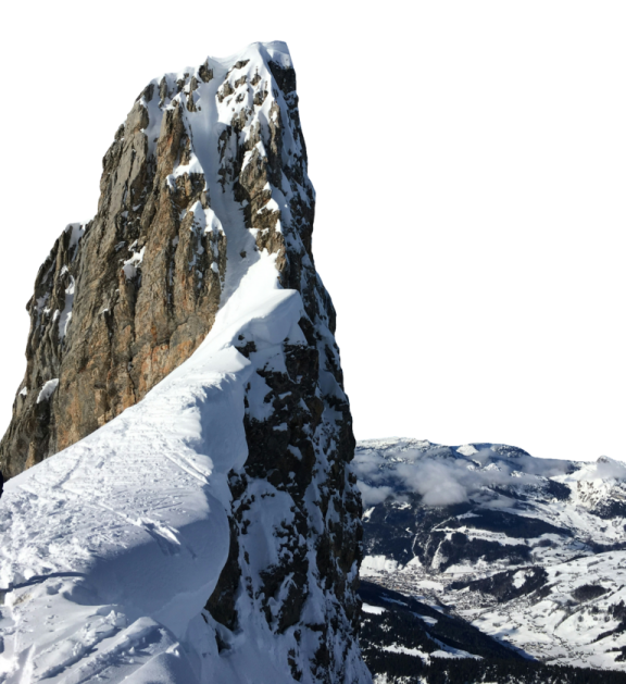 the snow on the mountain