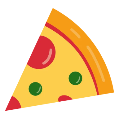 a slice of pizza