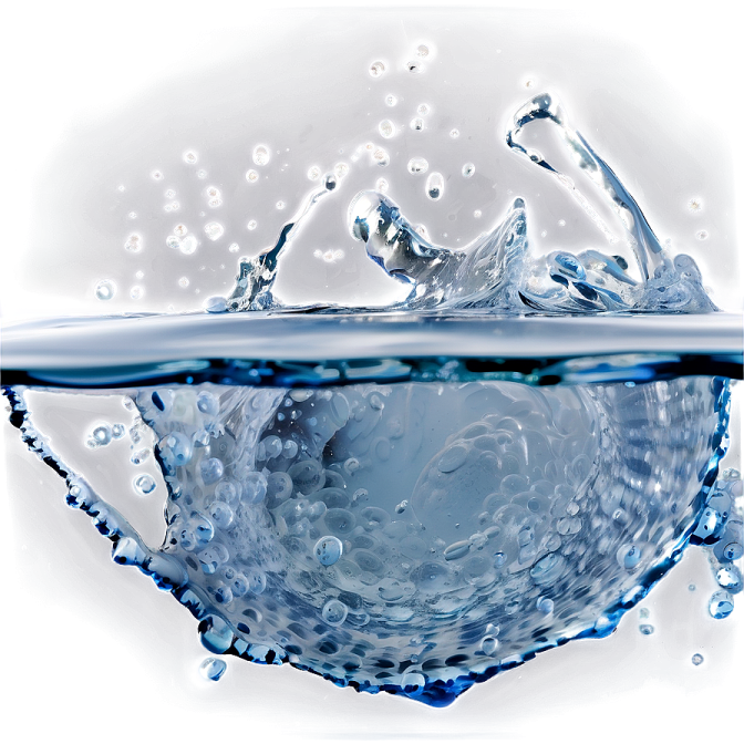 water splashing on a white surface