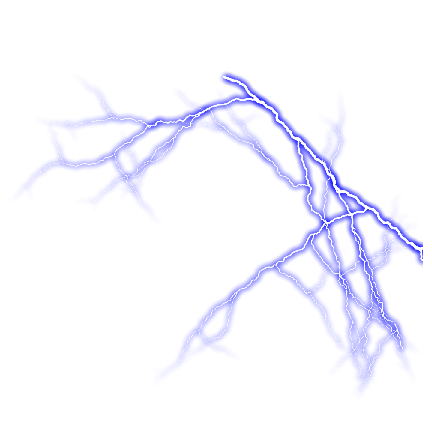 a lightning bolt on a white background