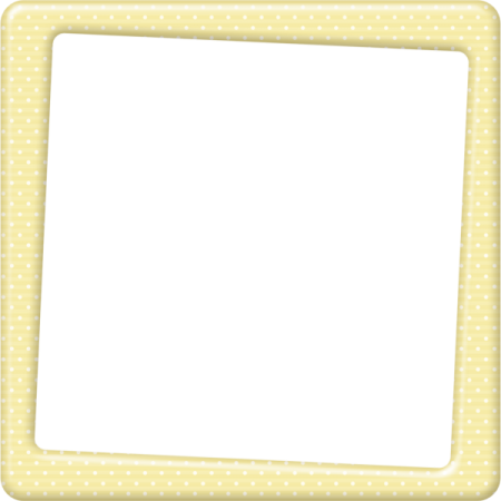 a yellow frame with polka dots on it