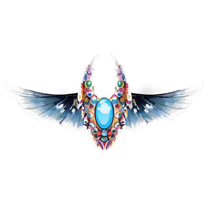 a watercolor drawing of a bird with wings