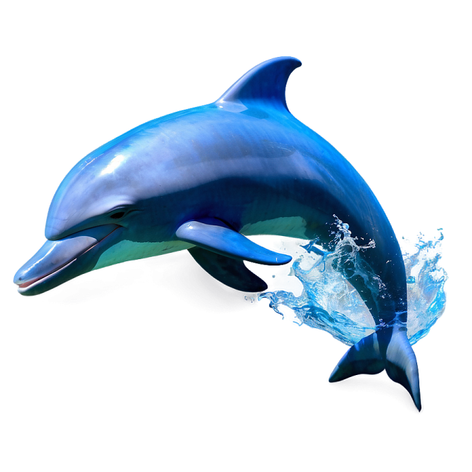 a dolphin is jumping out of the water