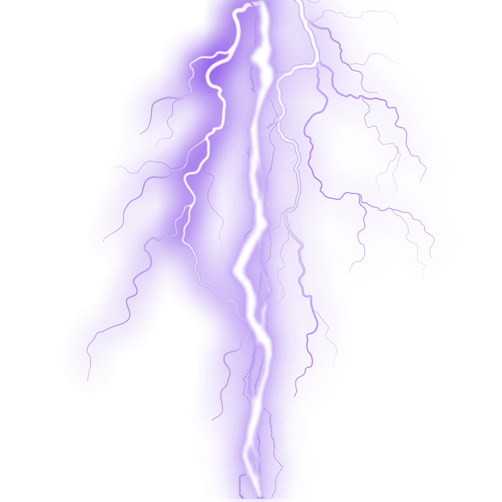 a lightning bolt on a white background