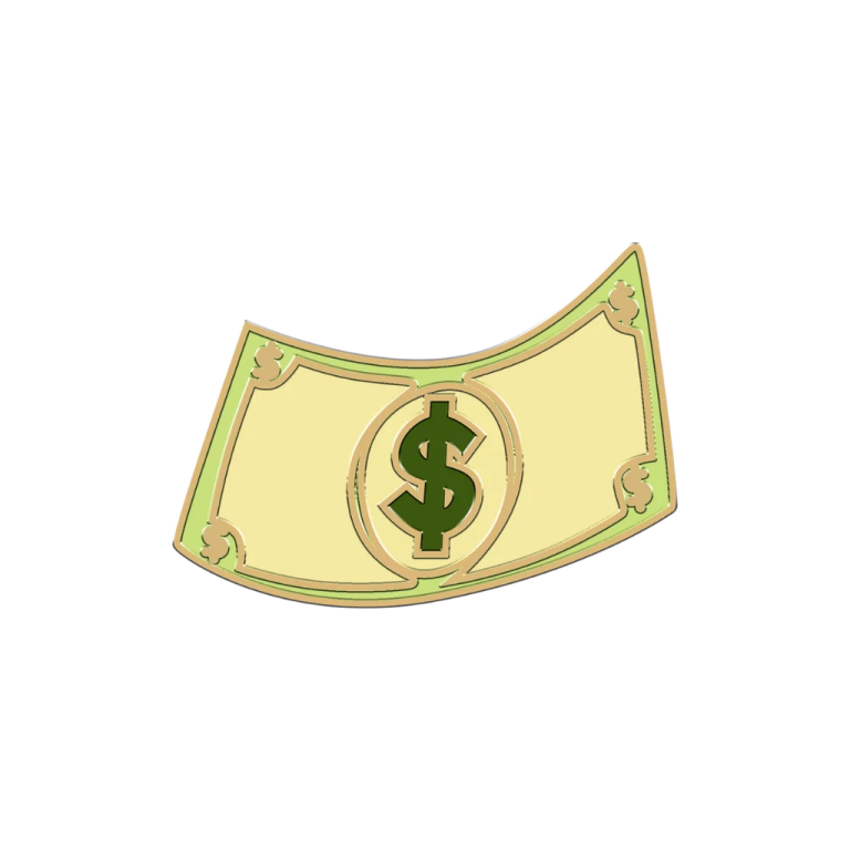 a money bill with a dollar sign on it