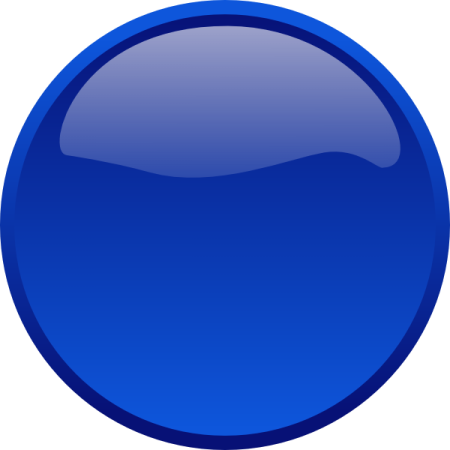 a blue button on a white background