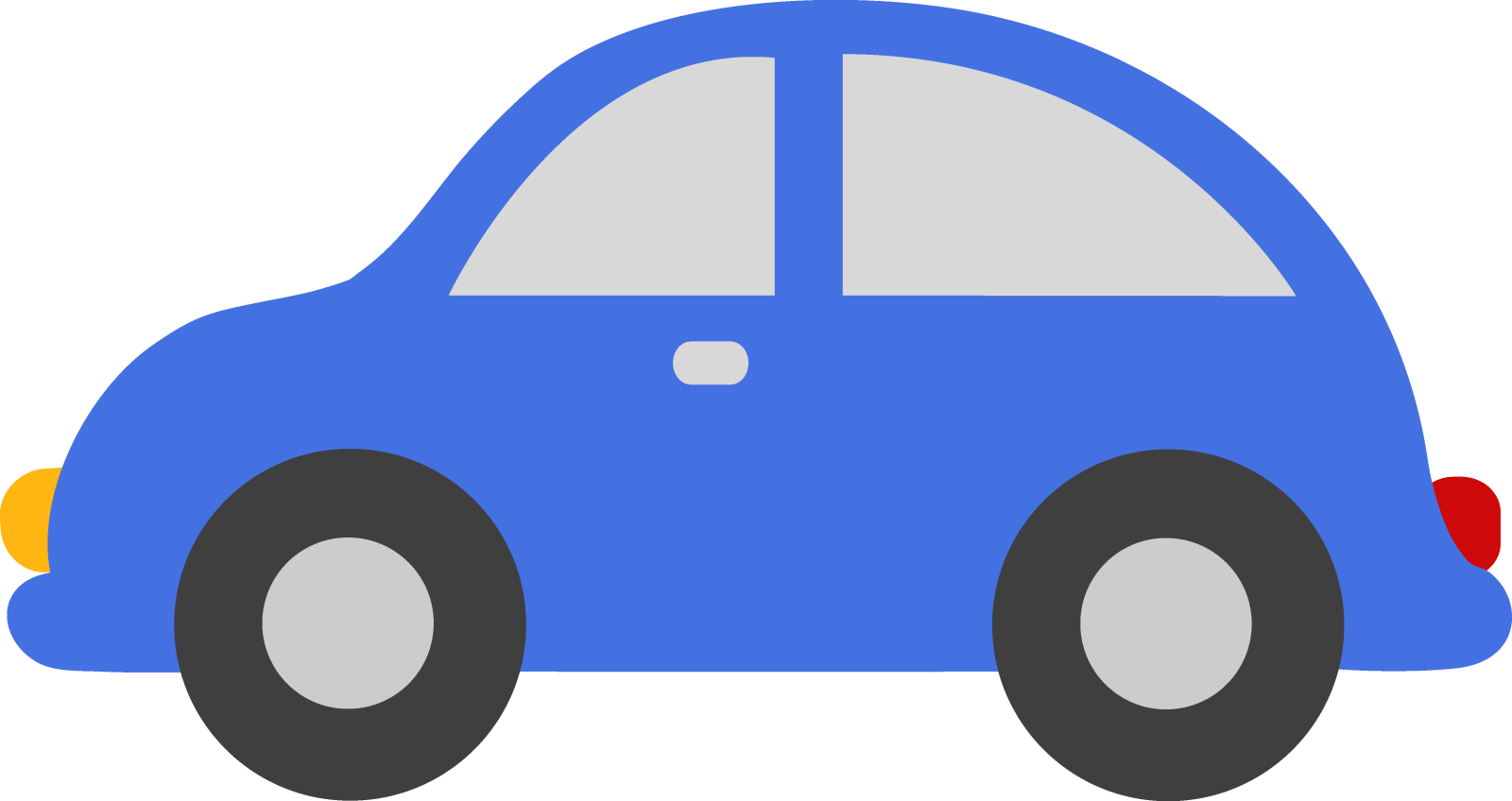 a blue car on a white background