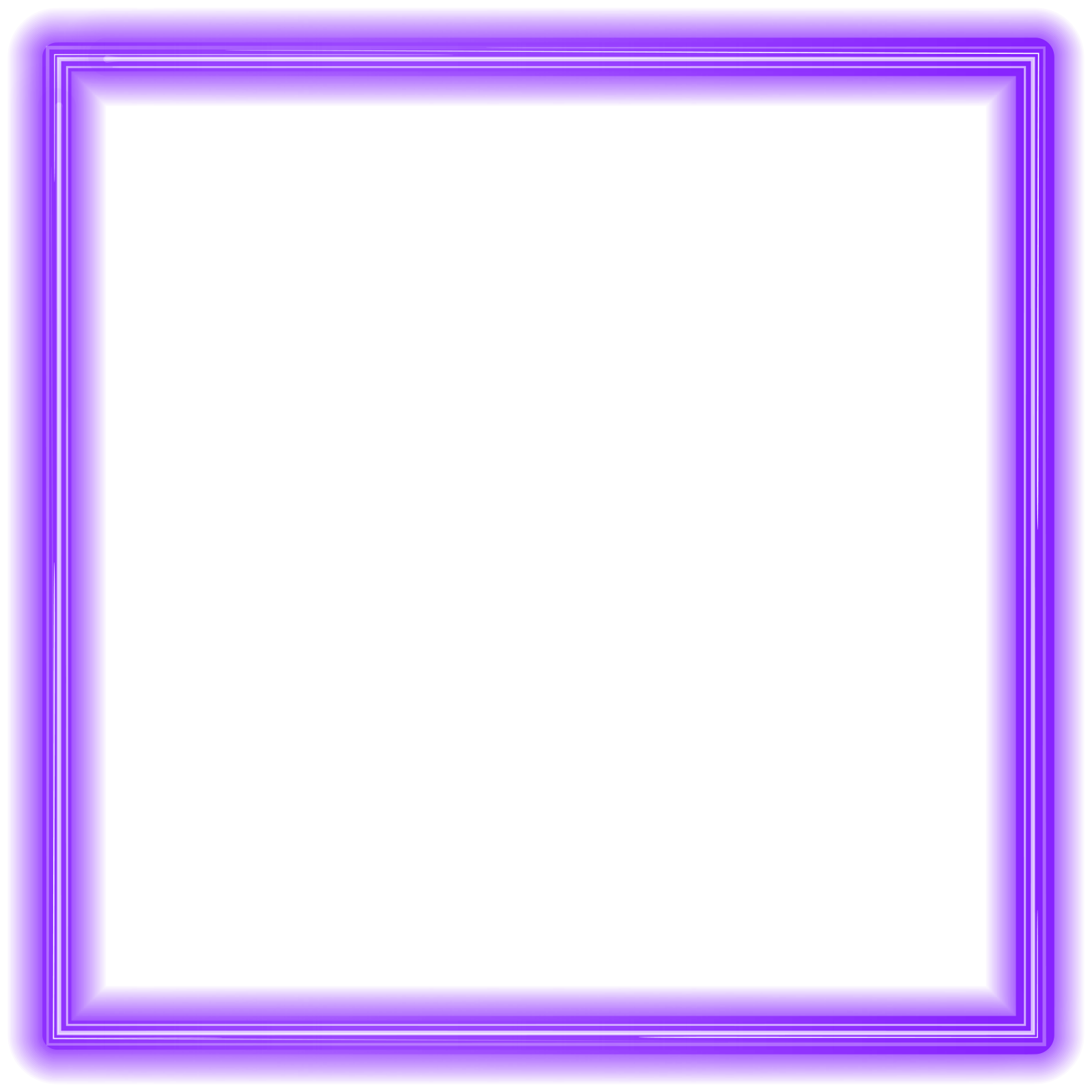 a purple frame on a white background