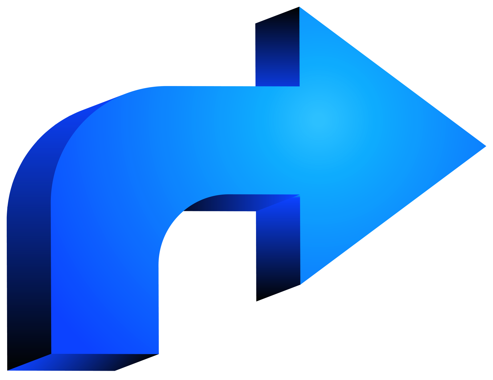 a blue arrow pointing to the right