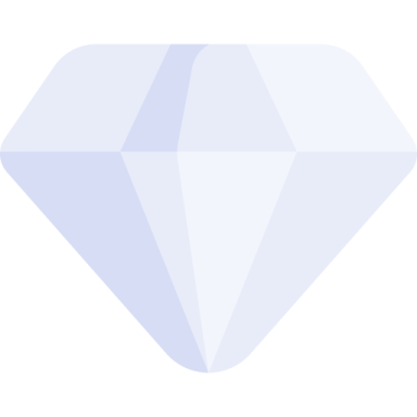 a diamond on a white background