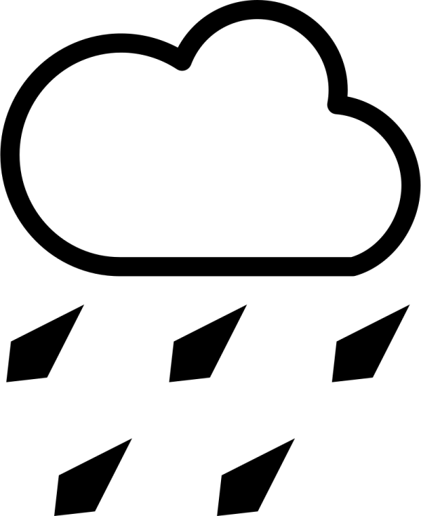 a black and white weather icon