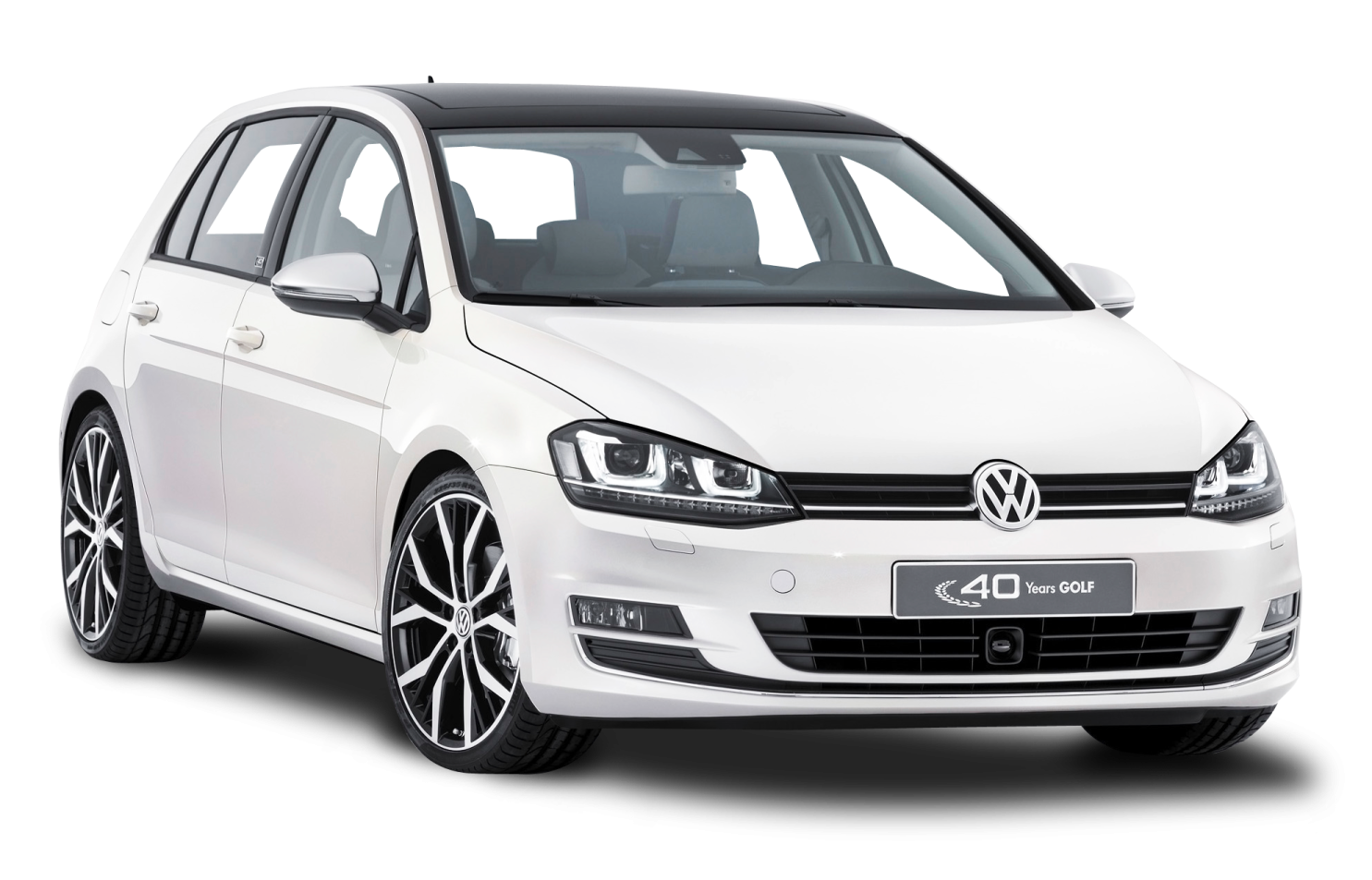 a white volkswagen e - golf
