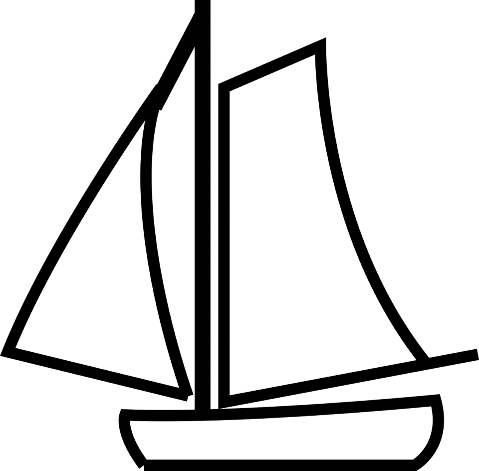 a boat with sails