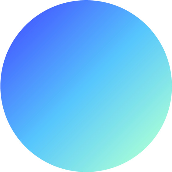 a blue circle on a white background