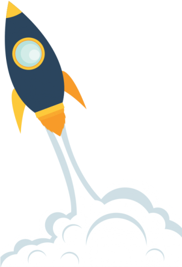 an image of a rocket flying through the clouds