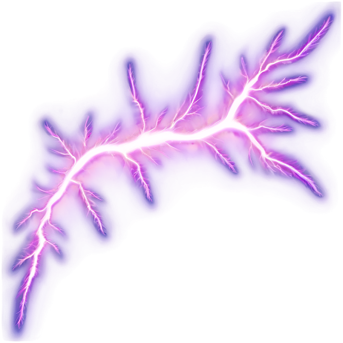 an image of a pink lightning bolt