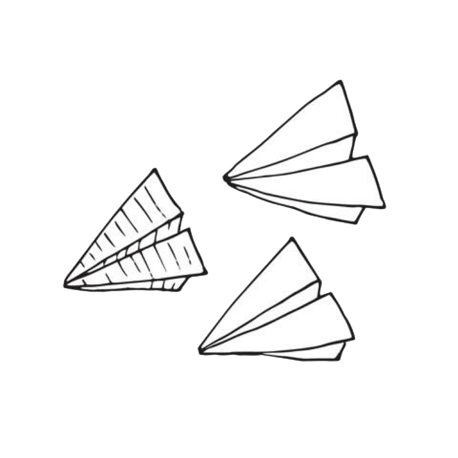 how to draw a paper airplane