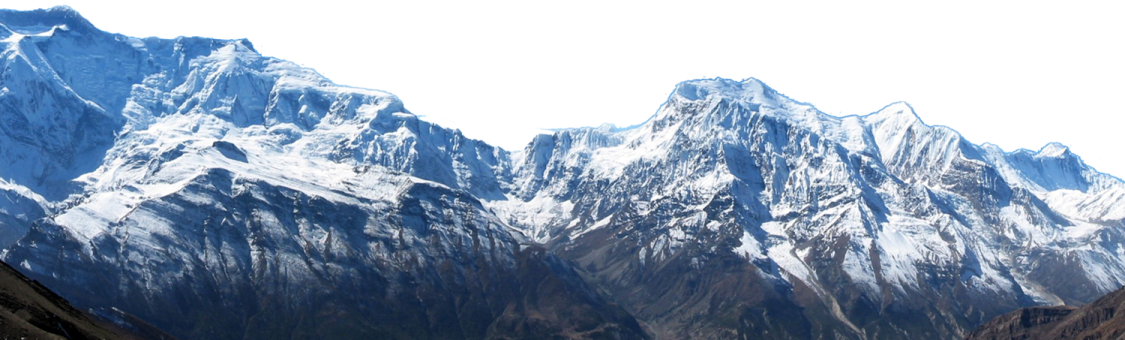 the mountains are covered in snow