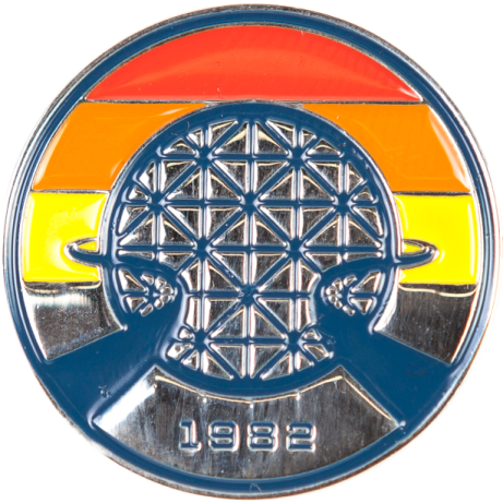 a badge with an image of a turtle on it