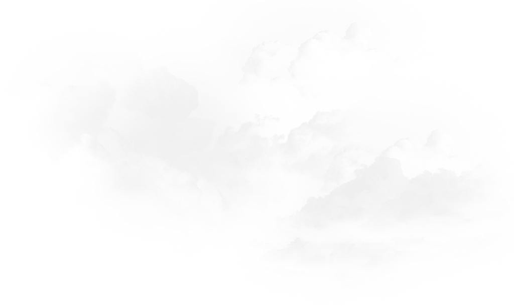 a white background with clouds in the sky