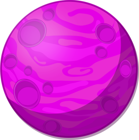 a purple ball with bubbles on it
