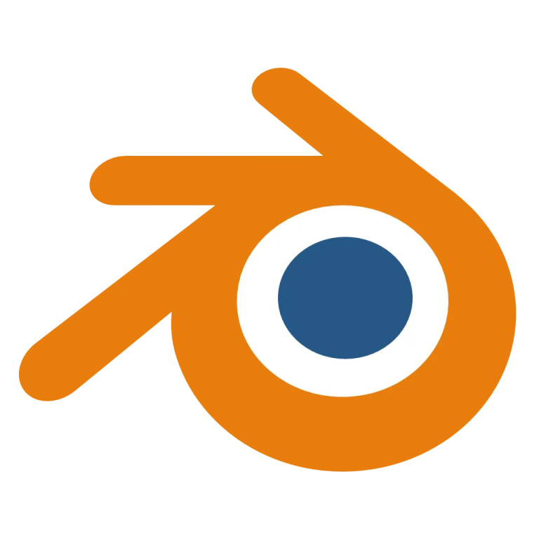 an orange and blue logo with the letter o on it