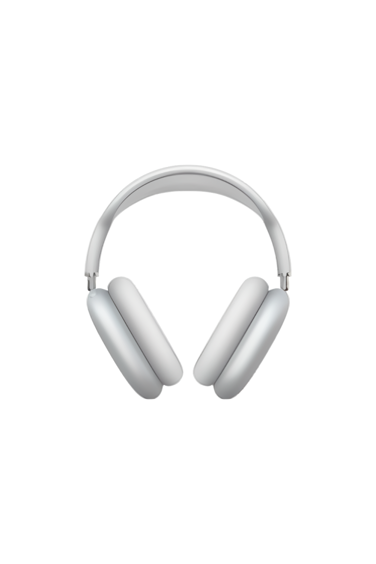 a pair of headphones on white background