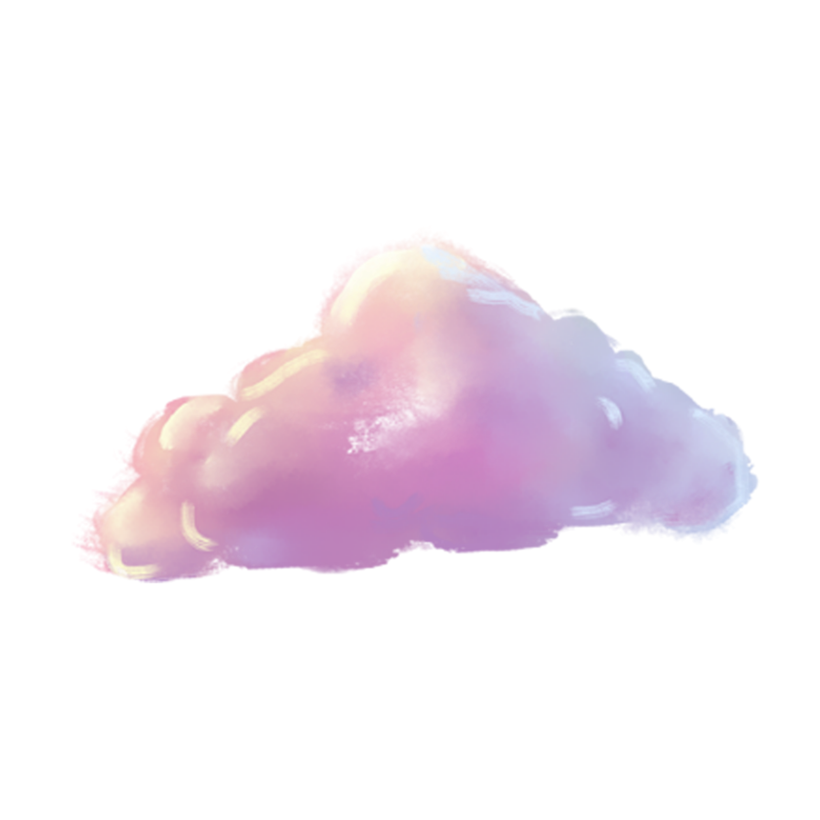 an illustration of a cloud in the sky