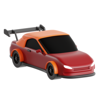 a toy car on a white background
