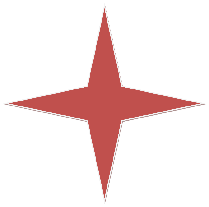a red star with white background