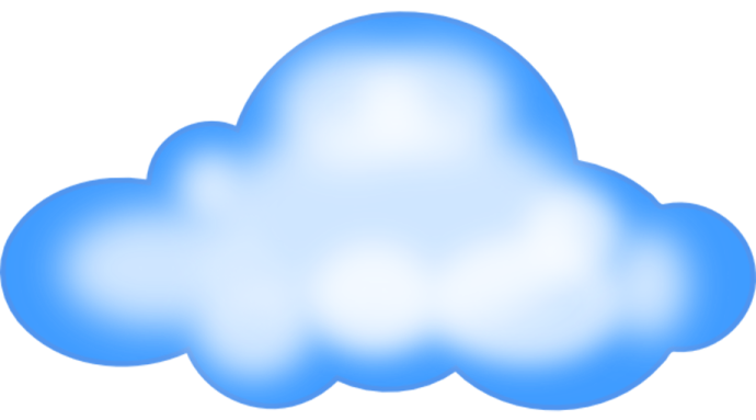 an image of a blue cloud