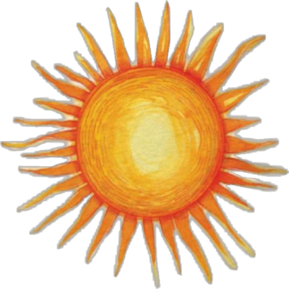 a drawing of the sun