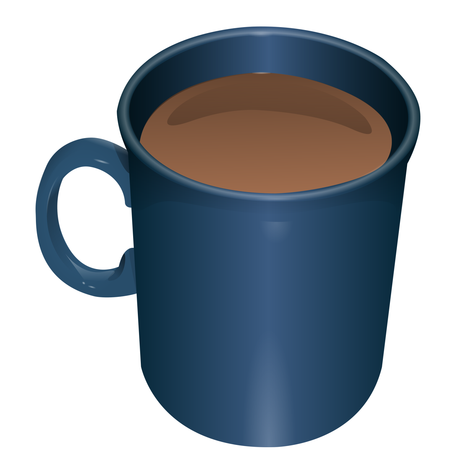 a cup of coffee on a white background