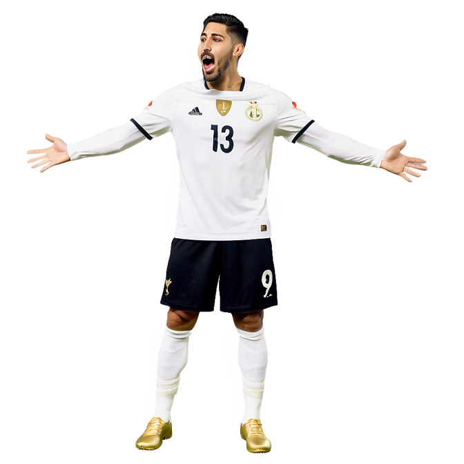 a man in a white shirt and black shorts