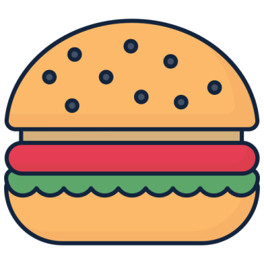 a hamburger with blueberries on it