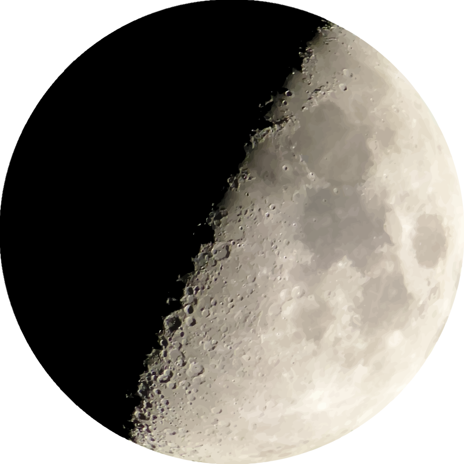 an image of the moon in black and white