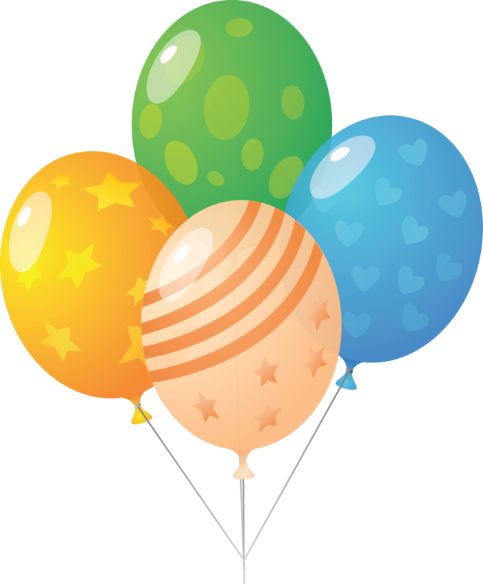 a bunch of balloons on a white background