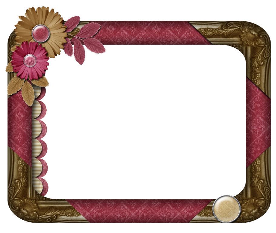 a picture frame with flowers and leaves