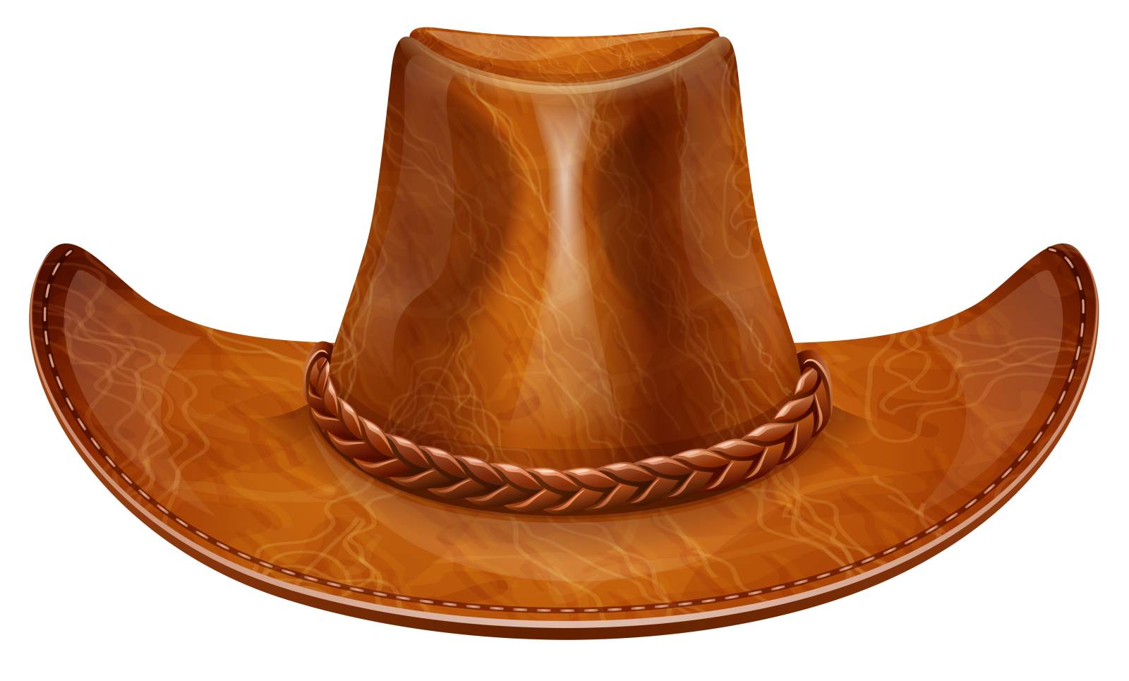 a cowboy hat on a white background