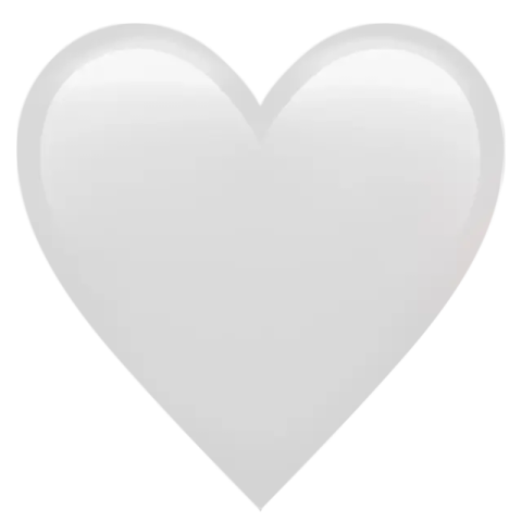 a white heart balloon in the shape of a balloon