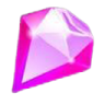 a pink diamond on white background