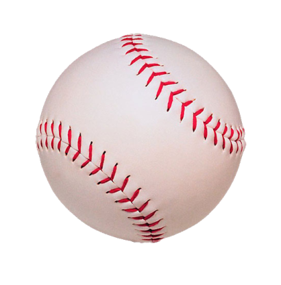 a baseball ball on a white background