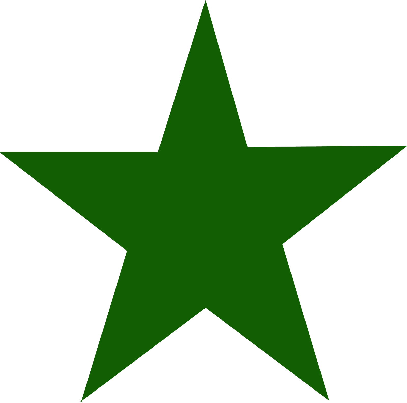 a green star