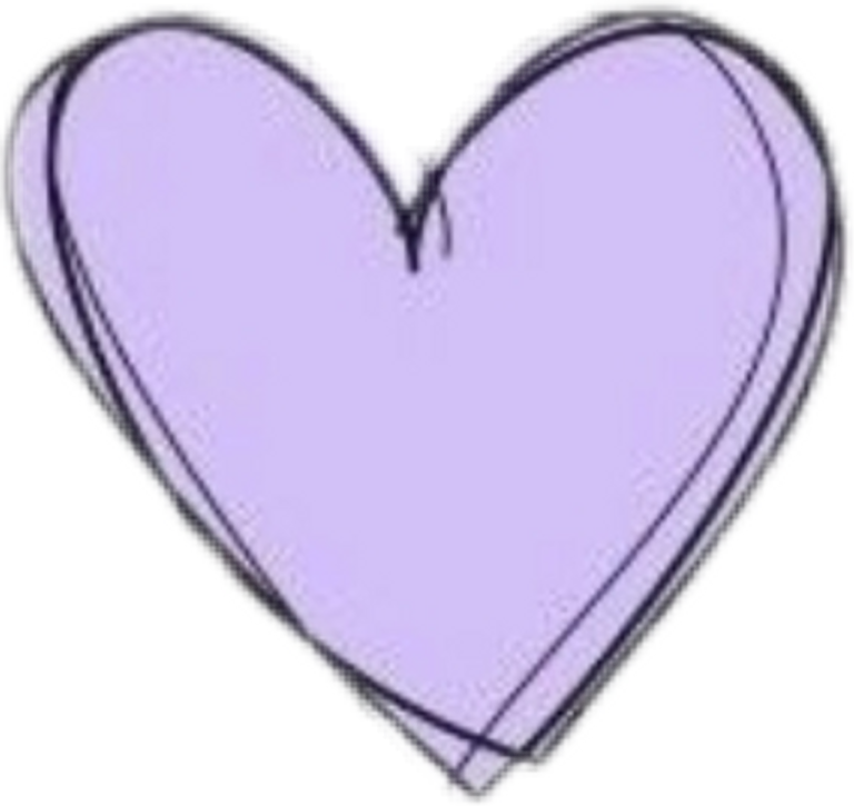 a purple heart on a white background