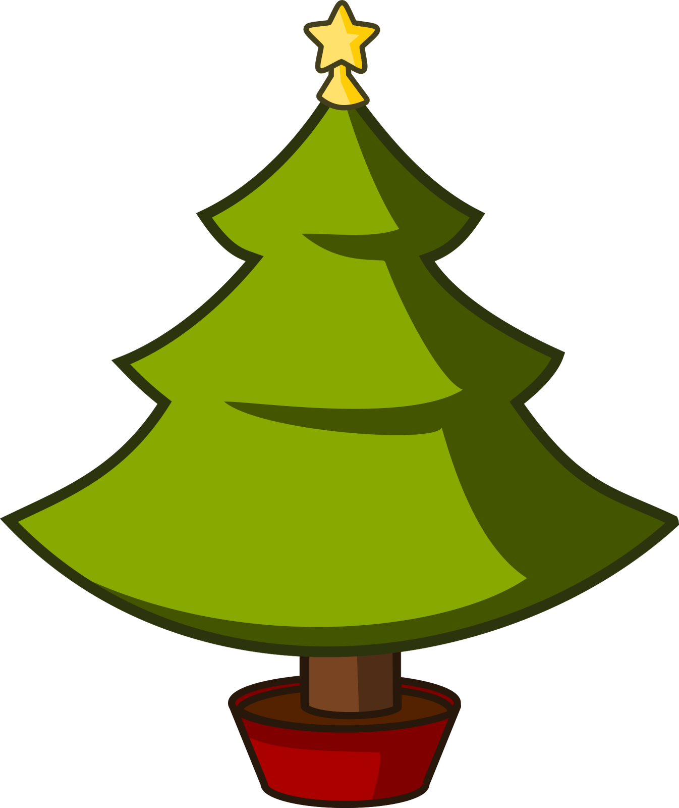 a christmas tree with a star on top