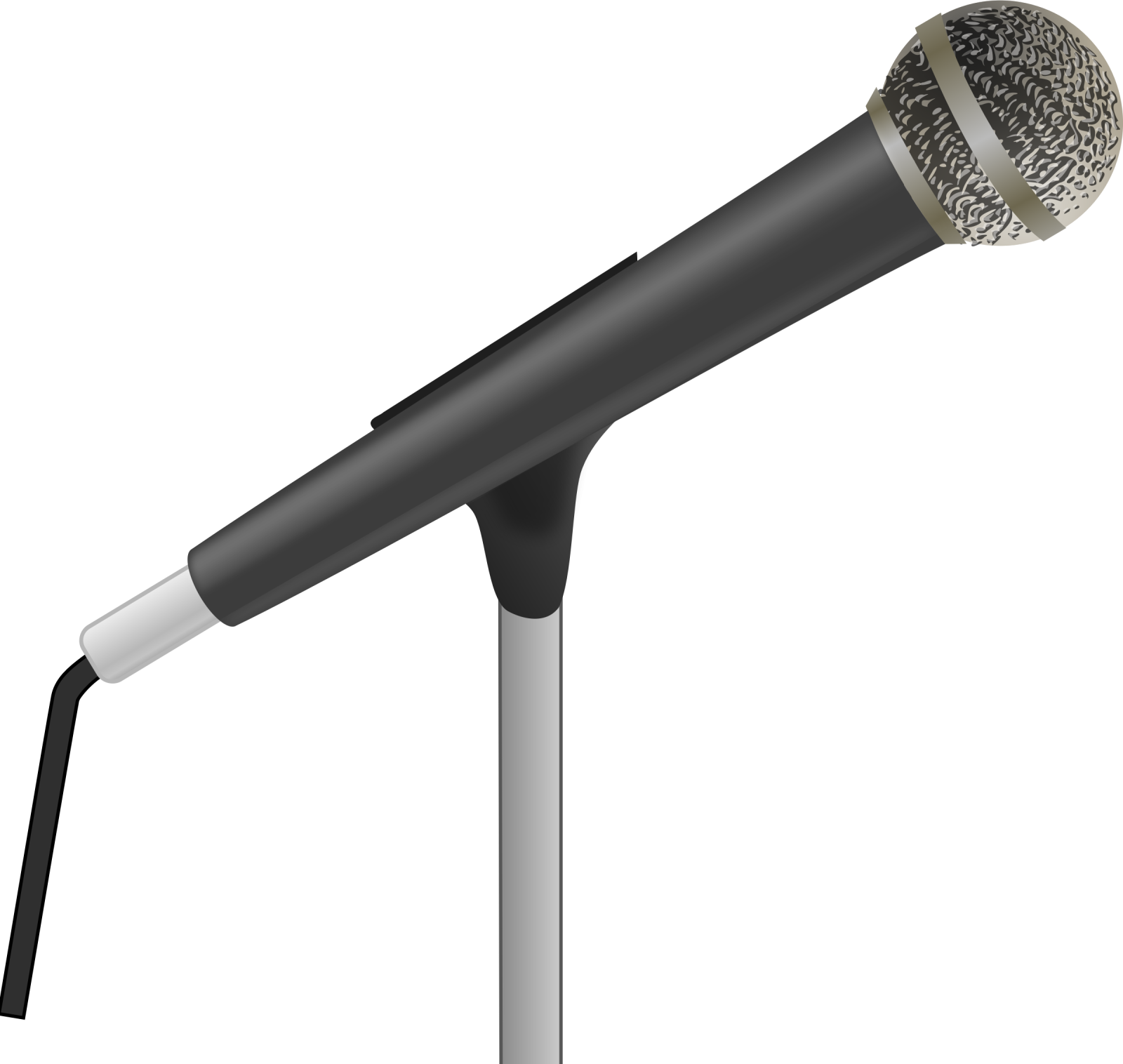 a microphone on top of a stand