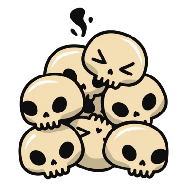 a pile of skulls